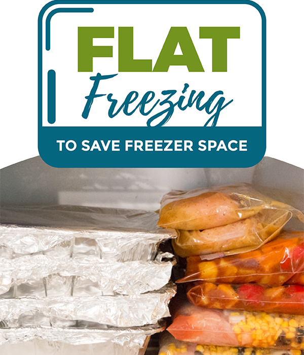 Flat Freezing to Save Freezer Space!