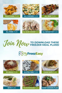 freezer meal plans
