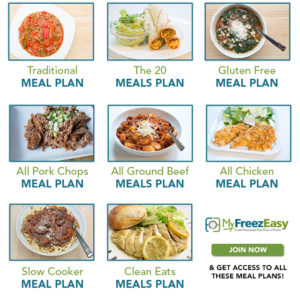 Monthly Freezer Meal Plans