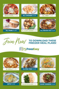 Freezer Meal Plans