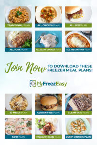 easy freezer meal plans