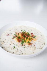 loaded cauliflower soup