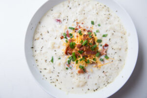 loaded cauliflower soup