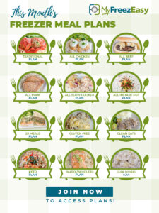 monthly freezer meal plans