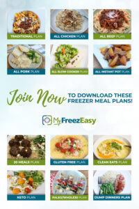 easy freezer meal plans