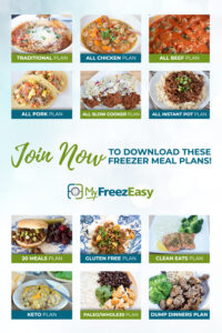 freezer meal plans
