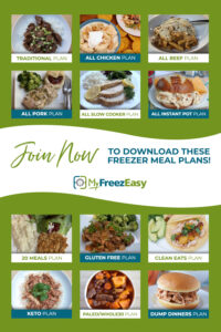 easy freezer meal plans