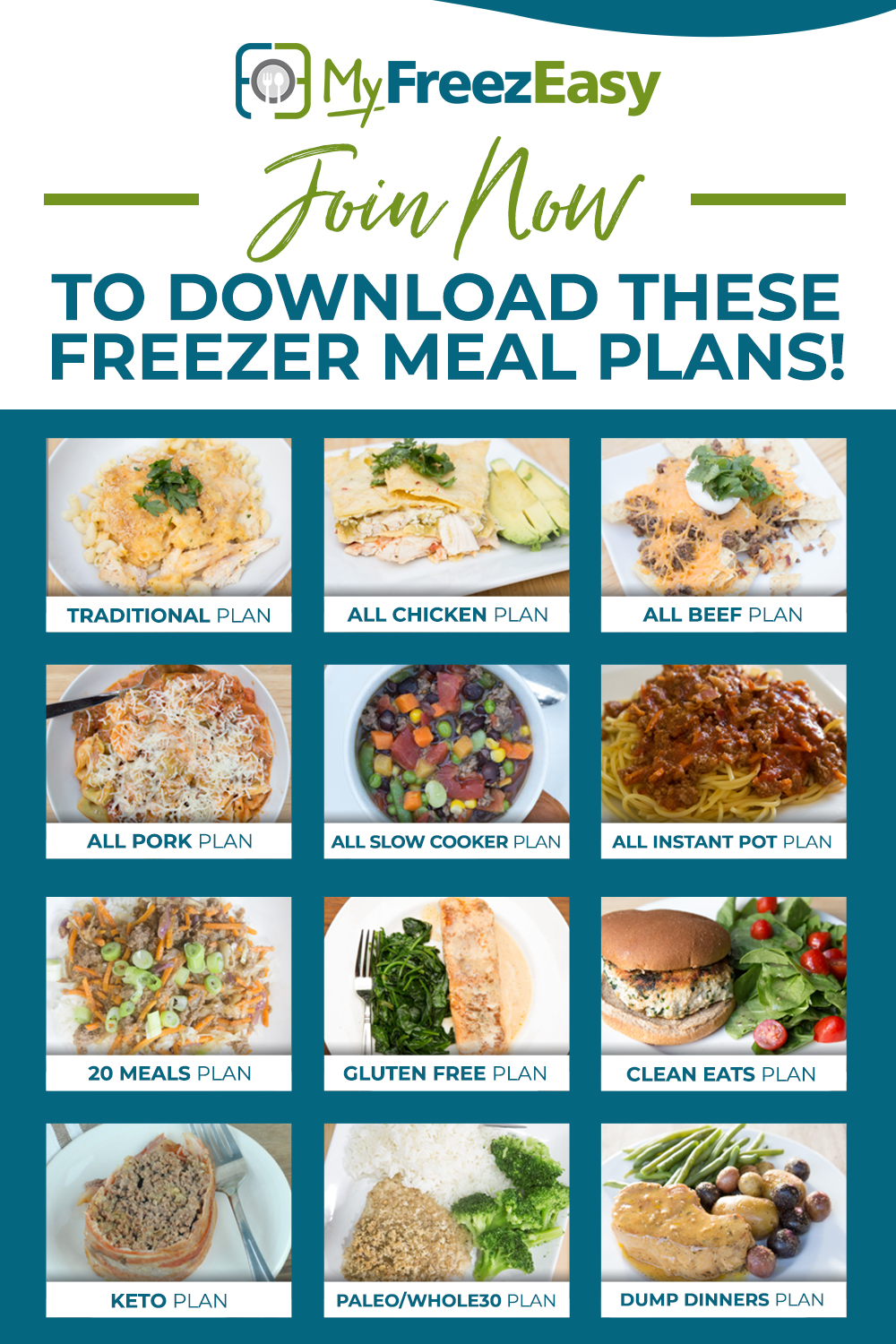 MyFreezEasy Meal Plans & Recipe Lists - MyFreezEasy