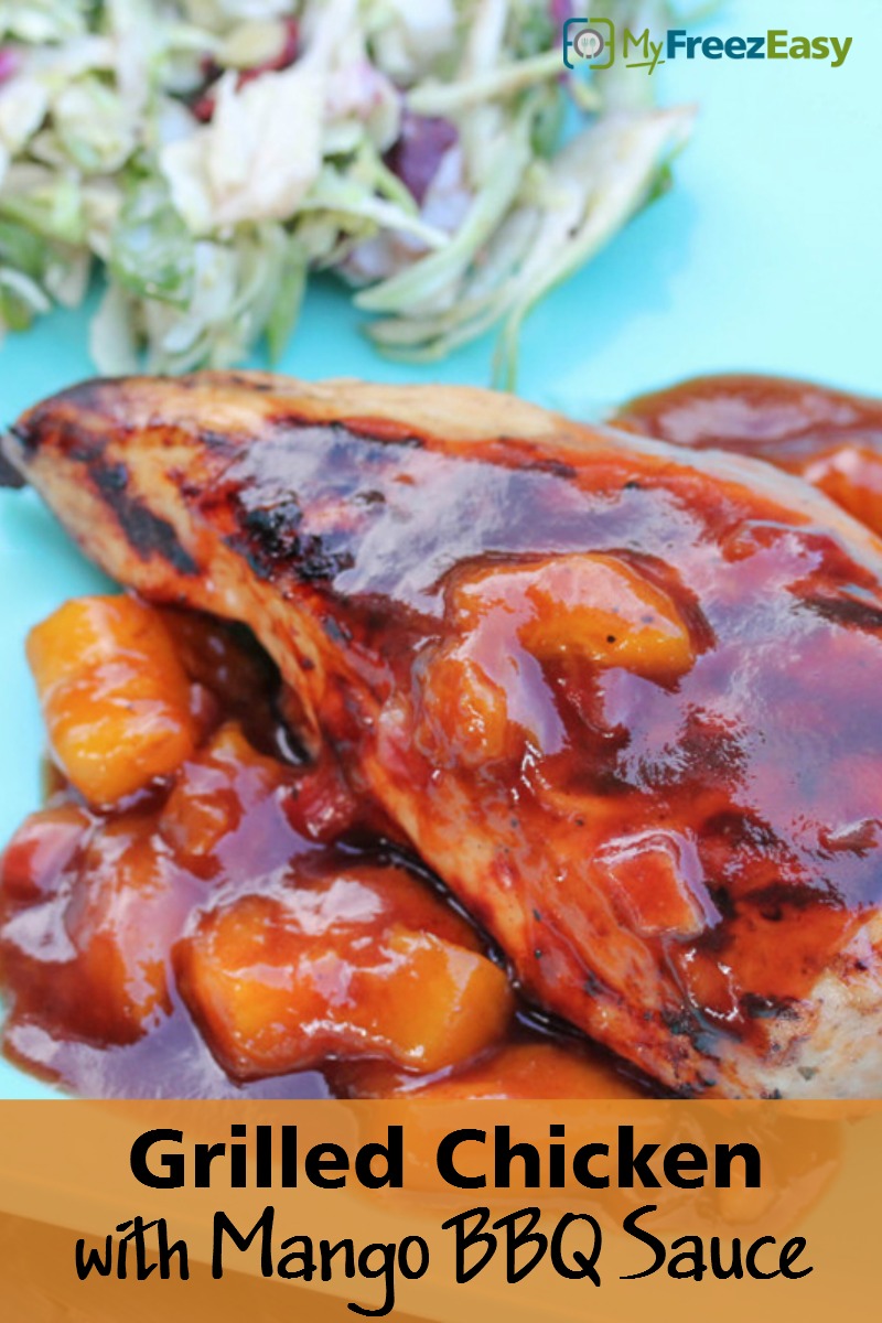 Grilled Chicken with Mango BBQ Sauce - MyFreezEasy