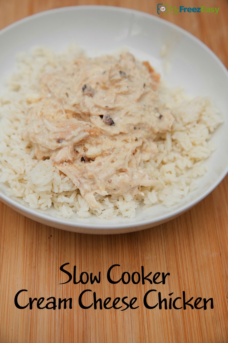 Slow Cooker Cream Cheese Chicken - MyFreezEasy