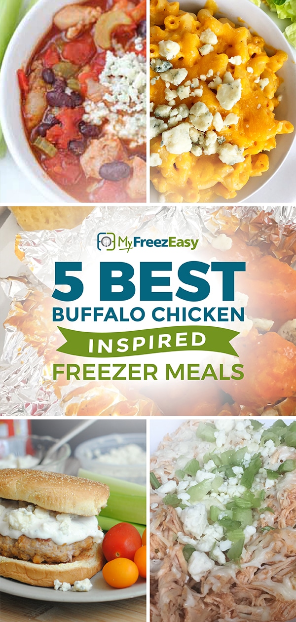Best Buffalo Chicken Inspired Freezer Meals