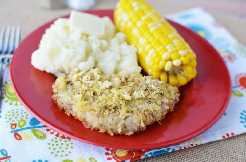 baked pork chops breaded