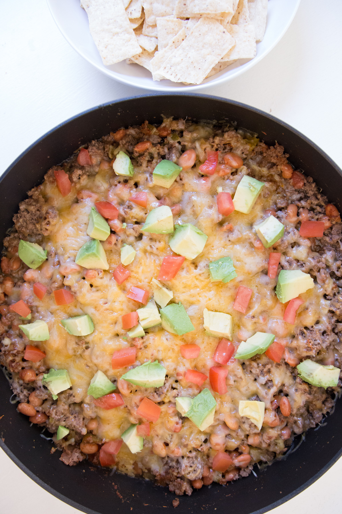 Skillet Nacho Dip - MyFreezEasy