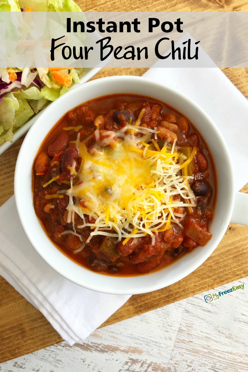 Instant Pot Four Bean Chili - MyFreezEasy