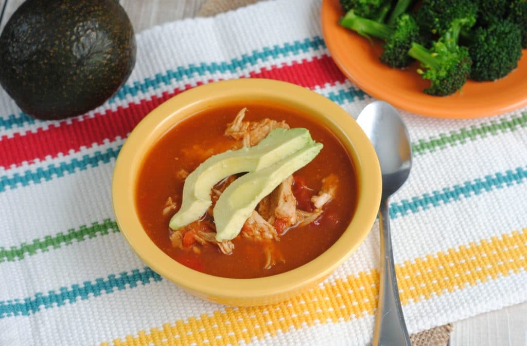 Slow Cooker Chicken No-Tortilla Soup