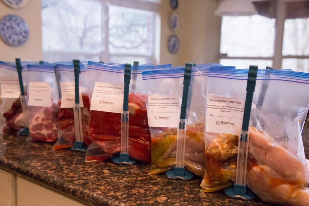 bag stand freezer meals