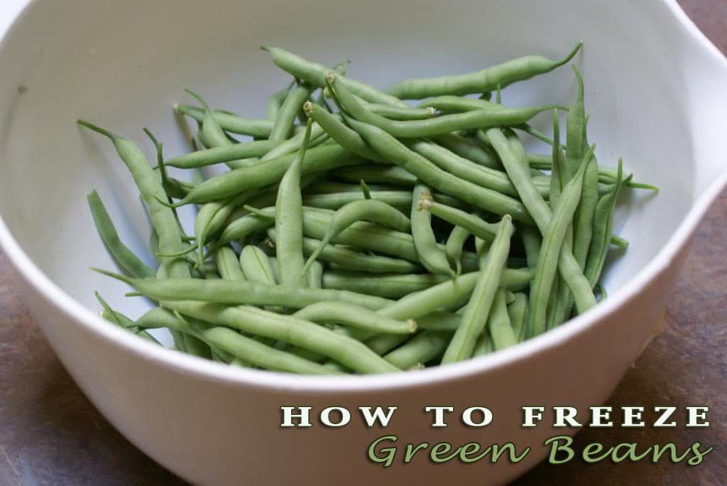 how to freeze green beans