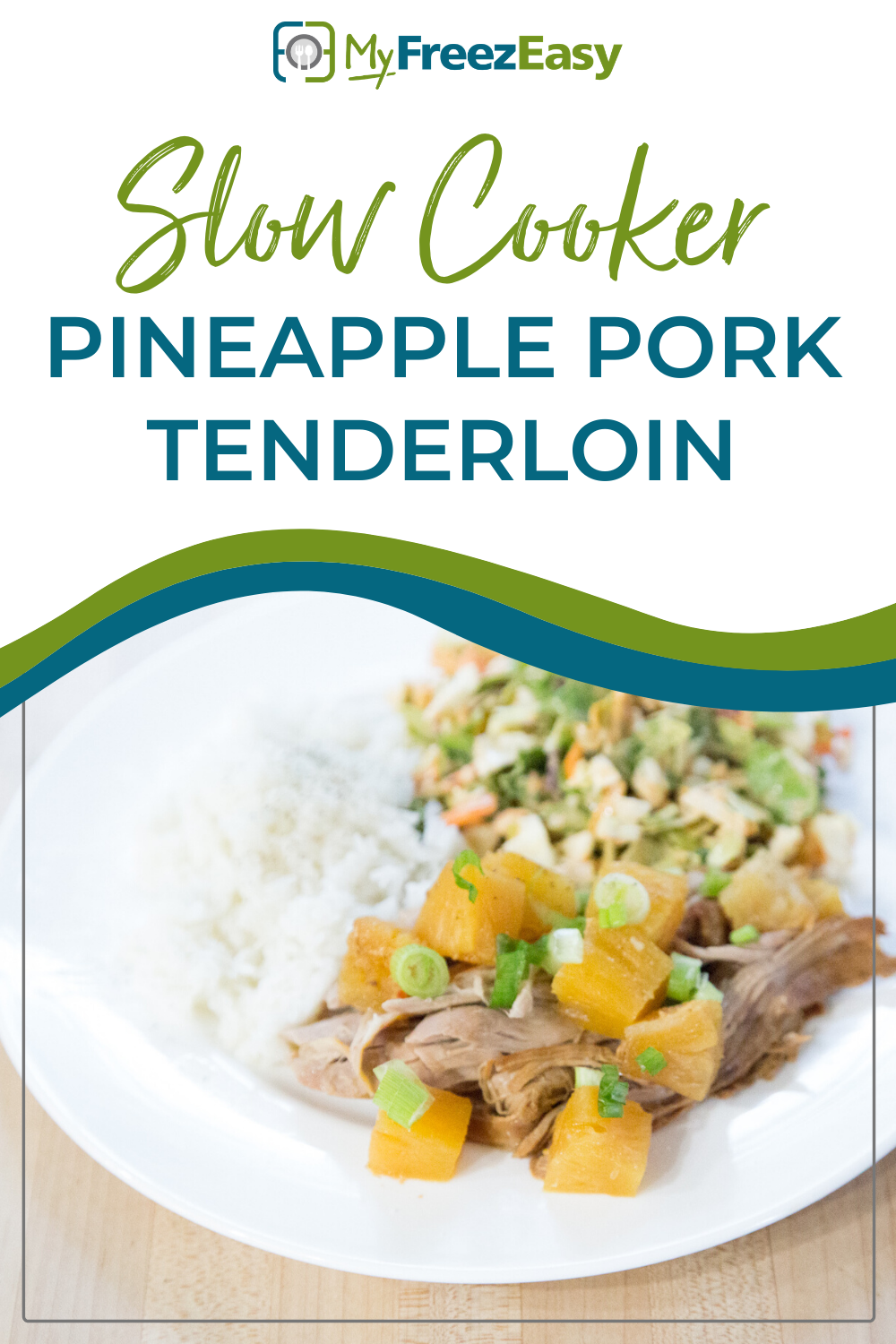 Slow Cooker Pineapple Pork with Quinoa - A Bird and a Bean