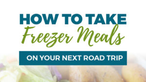 how to take freezer meals on a road trip
